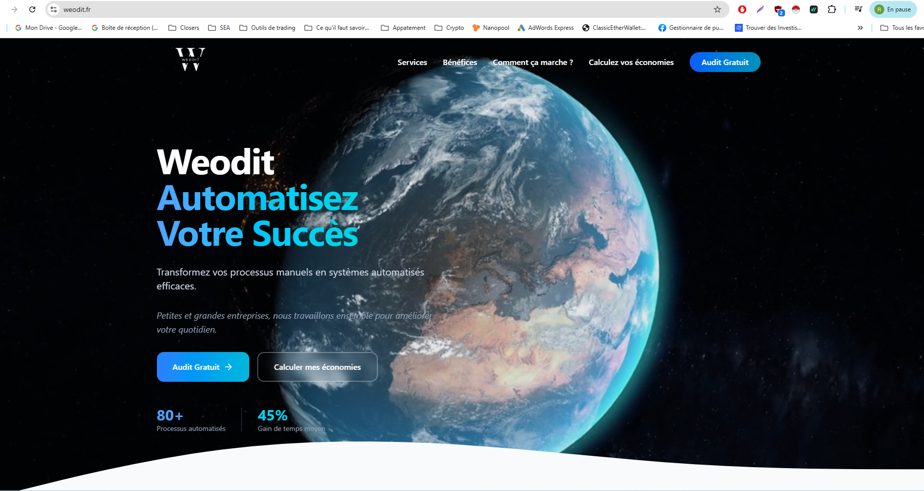 Weodit — Site vitrine